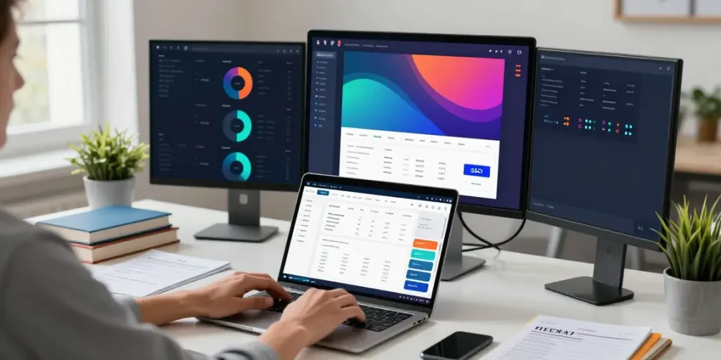 Digital marketer optimizing instant indexing strategies in a modern workspace.