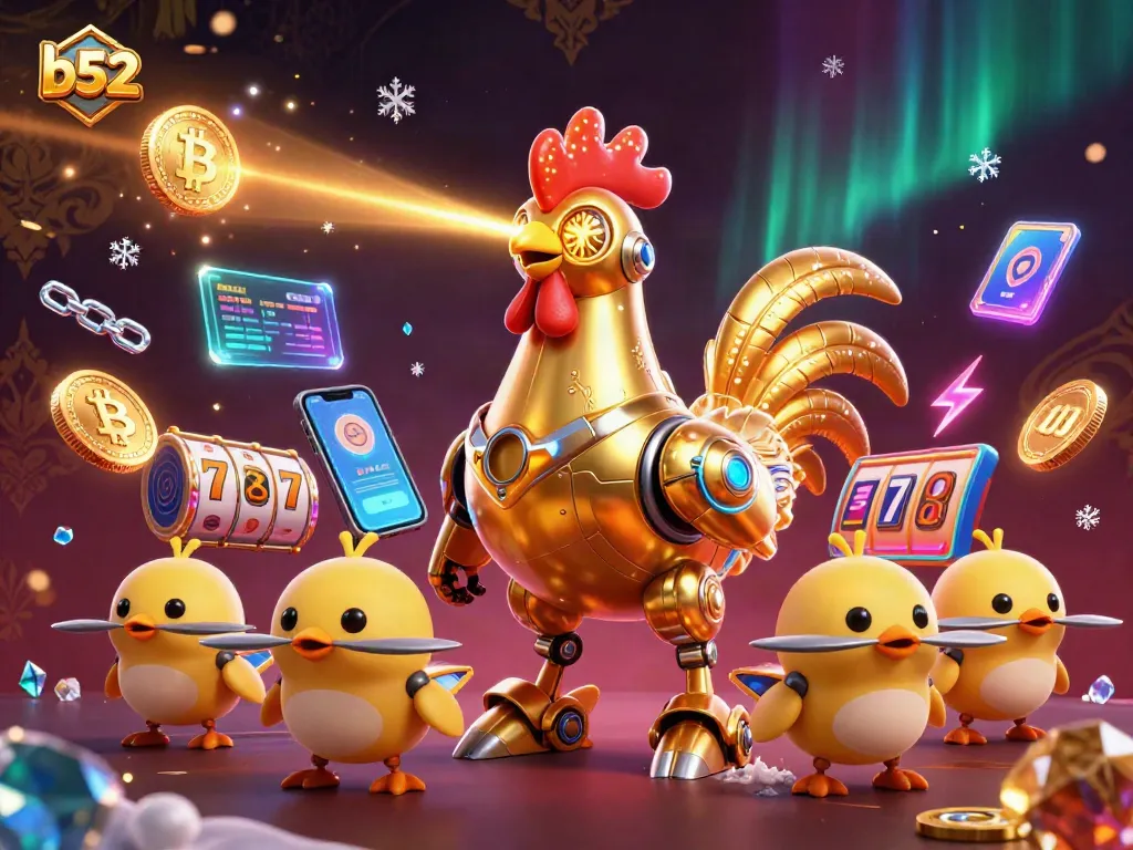 Engage with b52's thrilling casino atmosphere featuring vibrant graphics and iconic gambling elements.