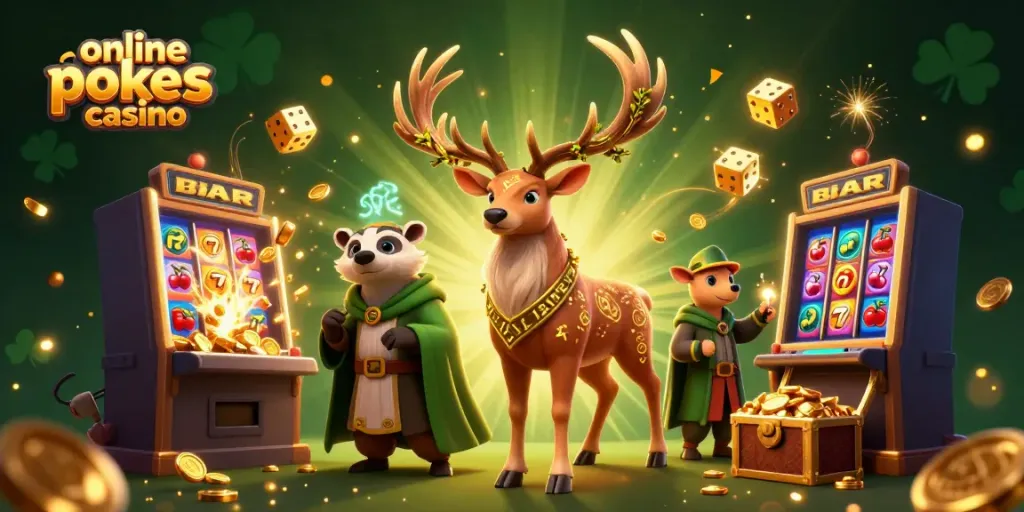Experience the excitement of online pokies casino with vibrant 3D characters and jackpot elements.