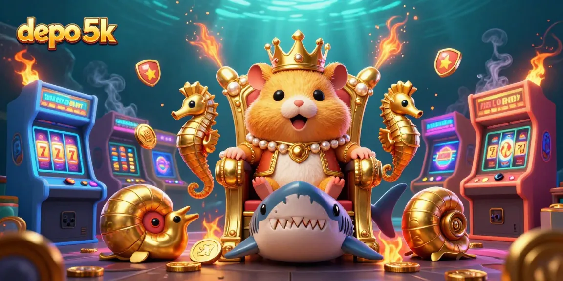 Experience thrilling gameplay at depo 5k with the hamster king leading a vibrant casino adventure!