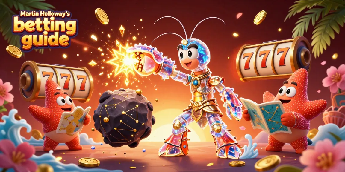 Engaging visual of Martin Holloway’s betting guide with vibrant 3D characters and casino elements enhancing the excitement of gambling.